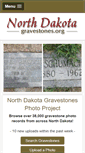 Mobile Screenshot of northdakotagravestones.org